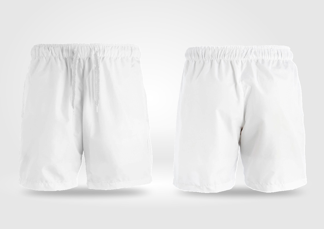 MOCKUP EDITÁVEL FORMATO COREL DRAW (FRENTE E VERSO - Bermuda Moletom )