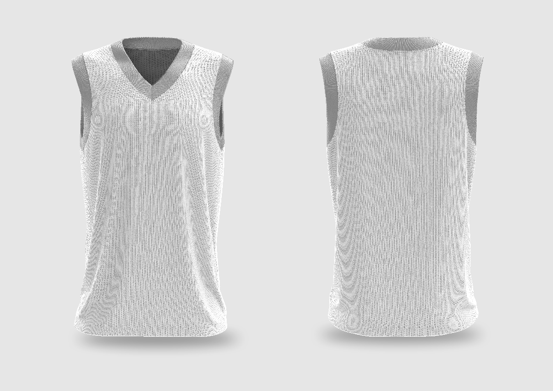 MOCKUP EDITÁVEL FORMATO COREL DRAW (FRENTE E VERSO - Regata Basquete)