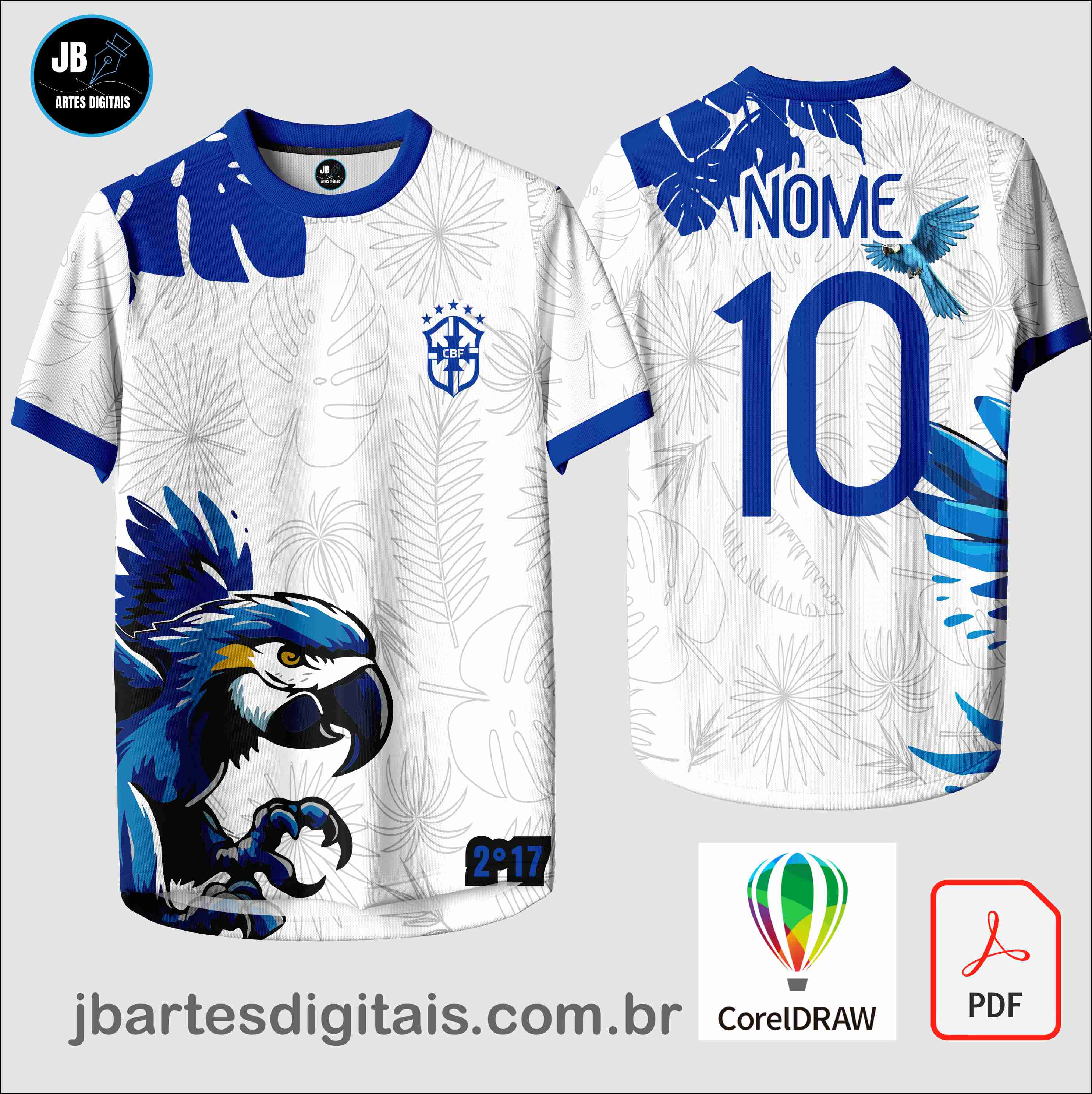 Arte camiseta Interclasse Sublimação Total (INTER ARARA AZUL 2025)