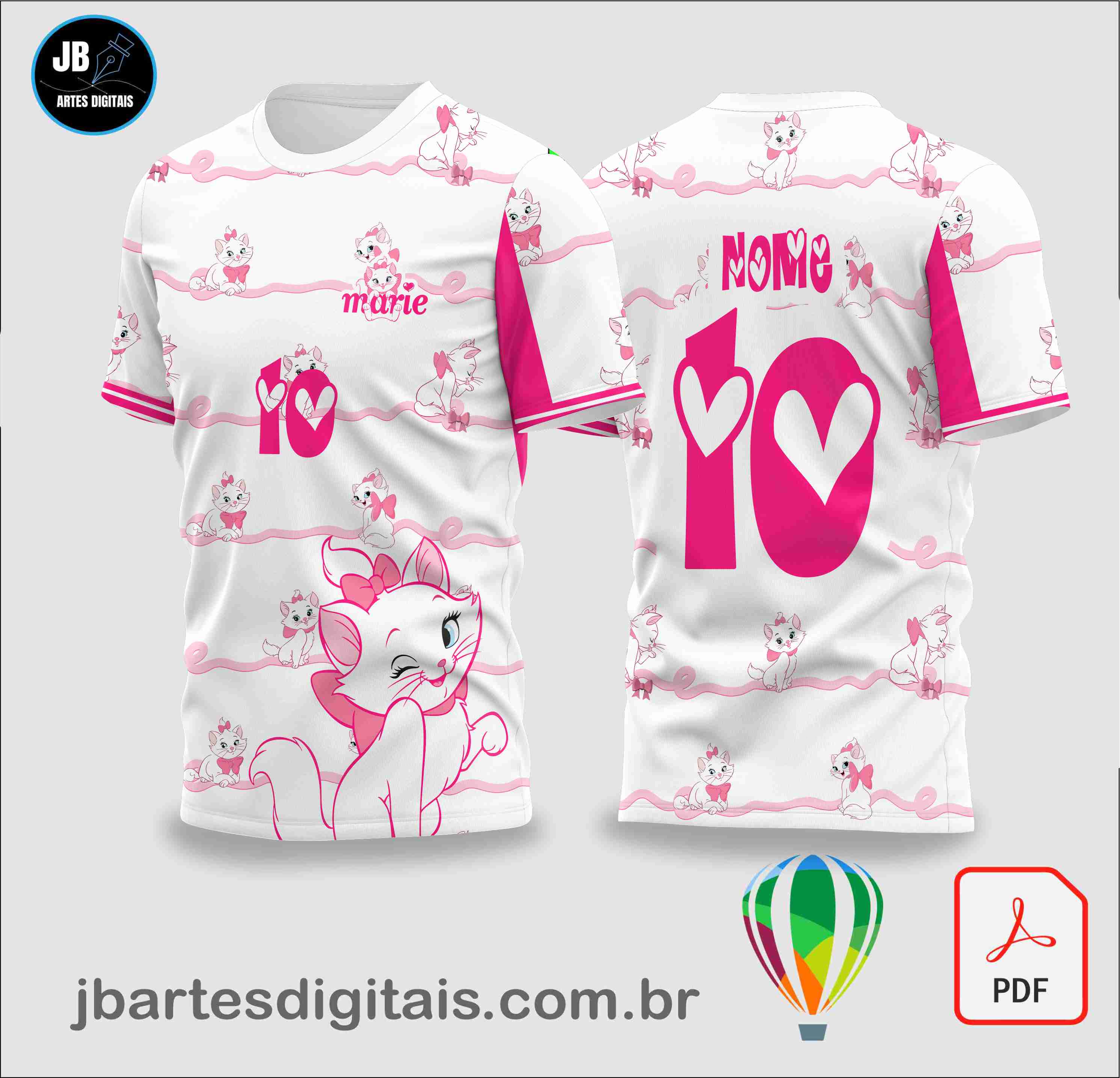 ARTE CAMISA GATA MARIE BRANCA