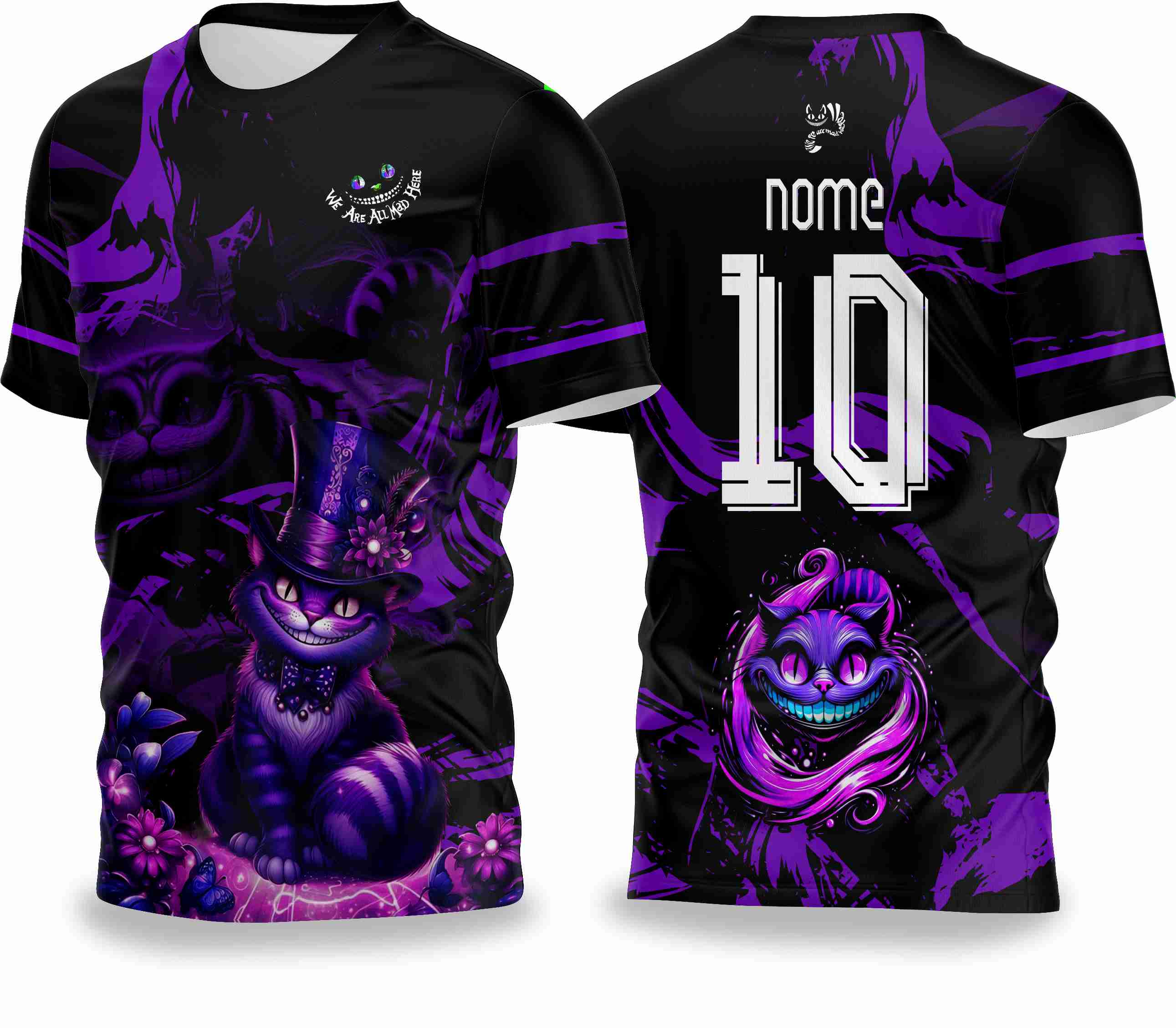 ARTE CAMISA GATO CHESHIRE