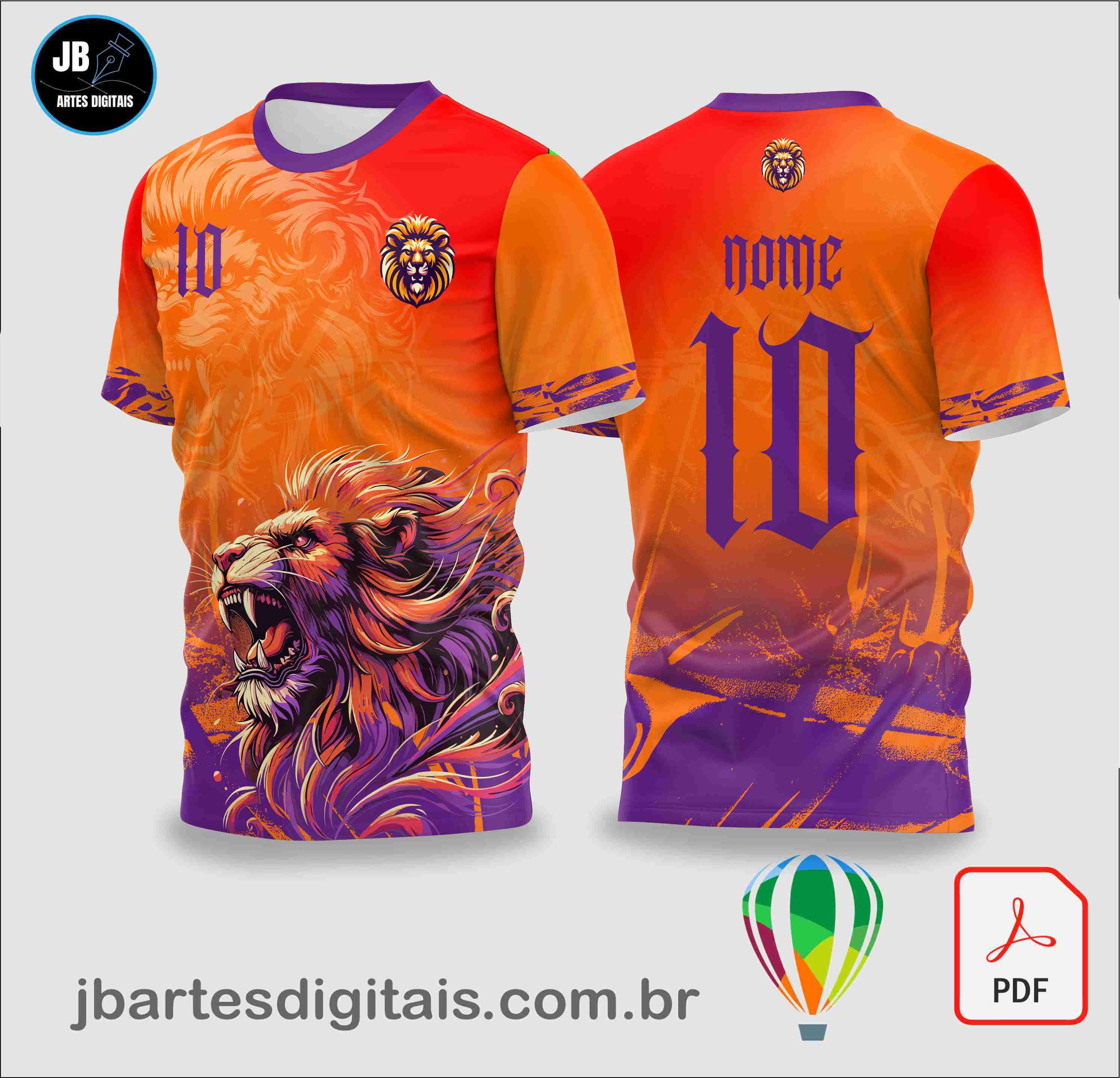 Arte Camisa Leão