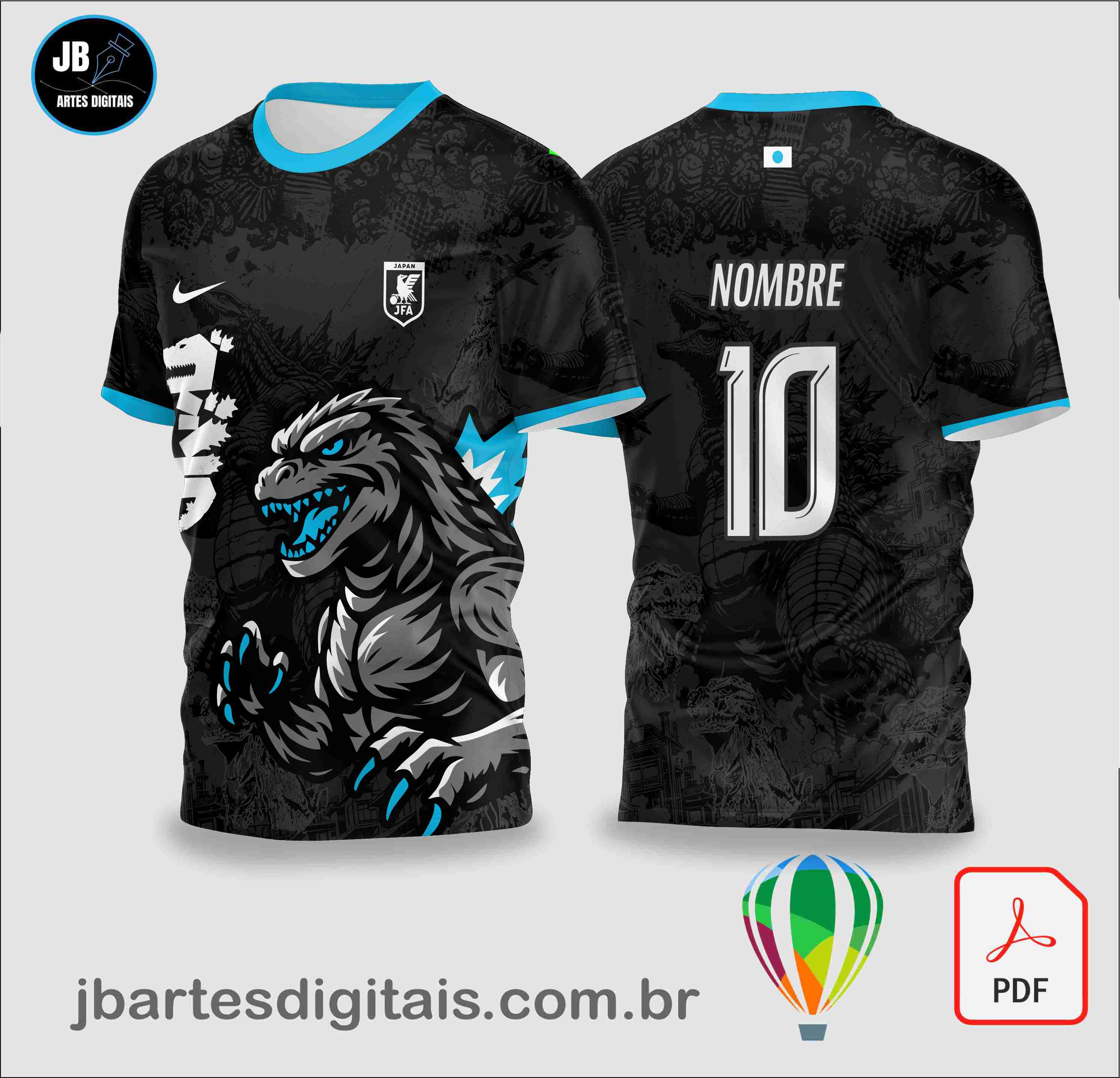 CAMISETA GODZILLA-INTERCLASS-NEGRO-DESIGN (1)