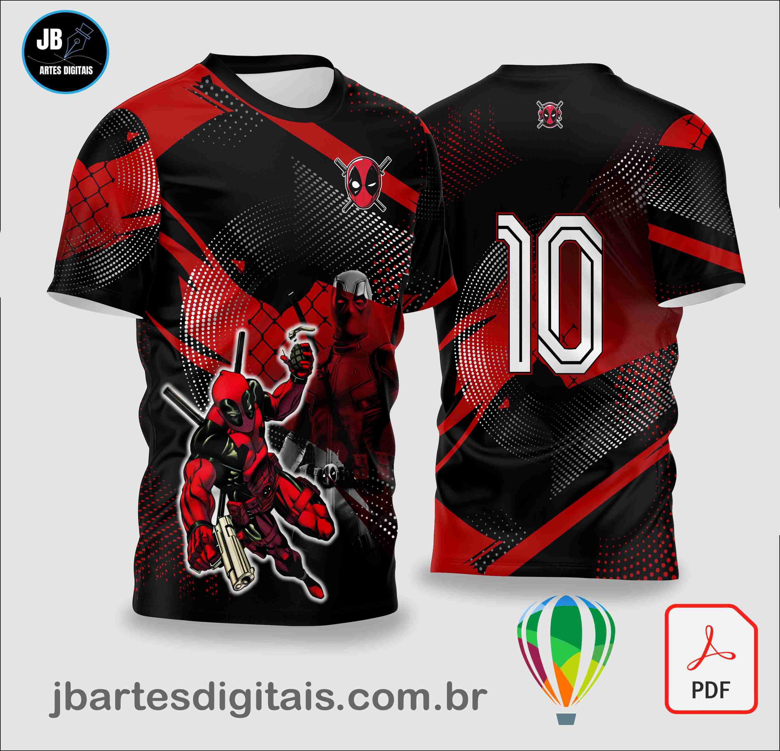Jersey DeadPool  Concept (COREL DRAW)