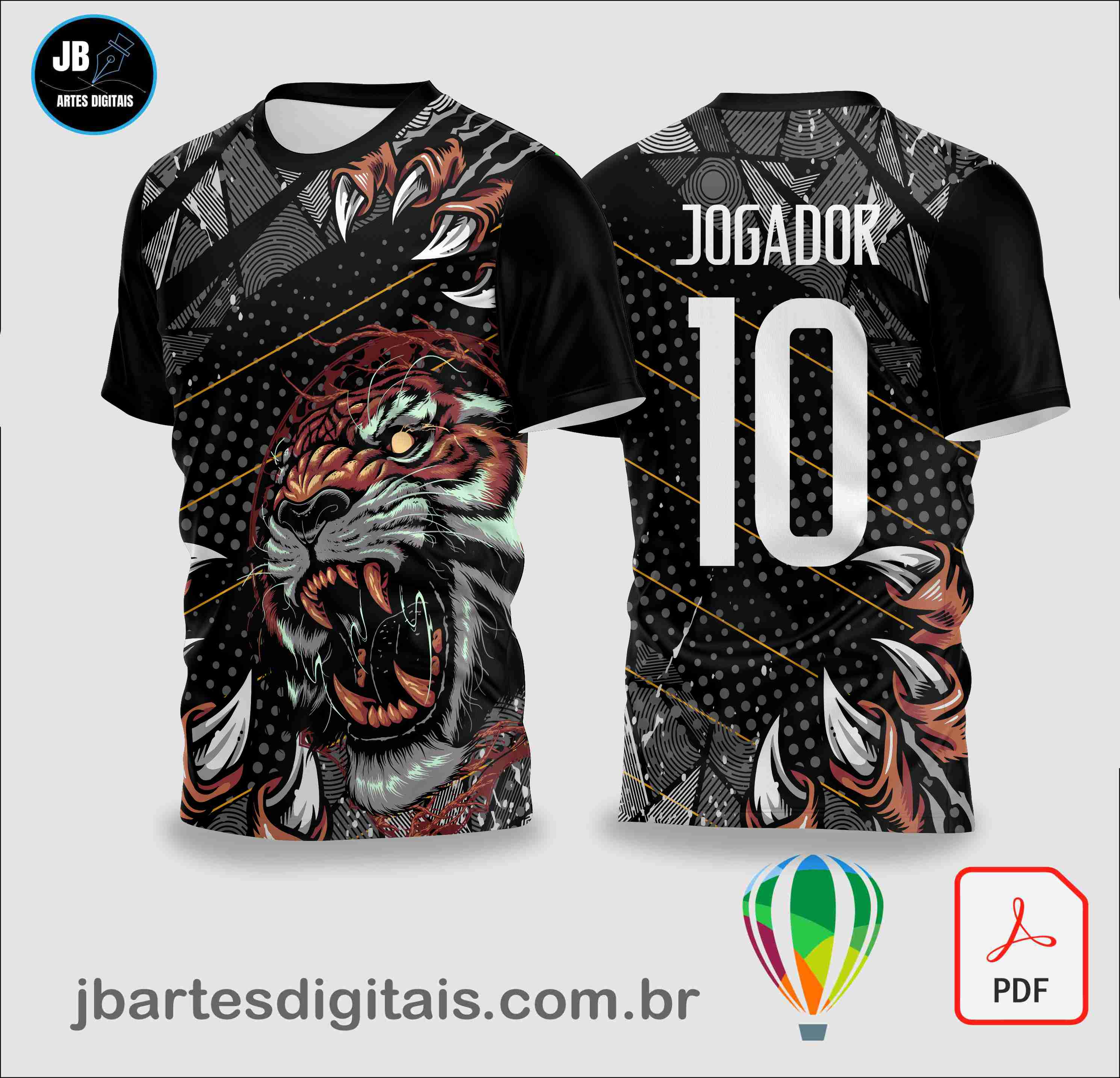 Pattern Sports Garras (COREL DRAW)