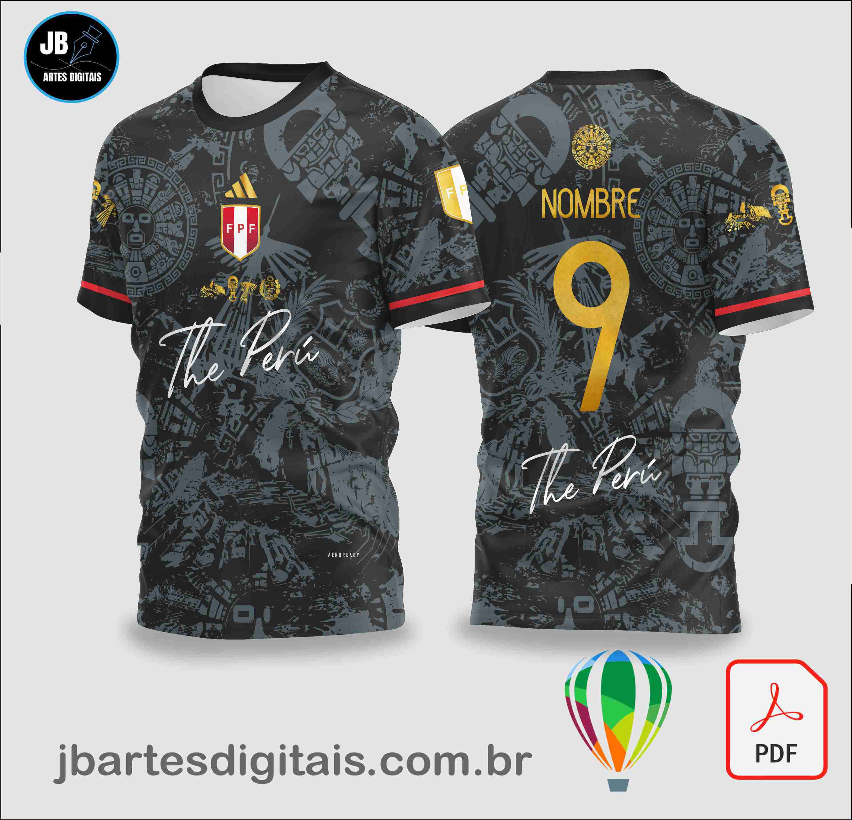 PERU  BLACK  INCA  (COREL DRAW)