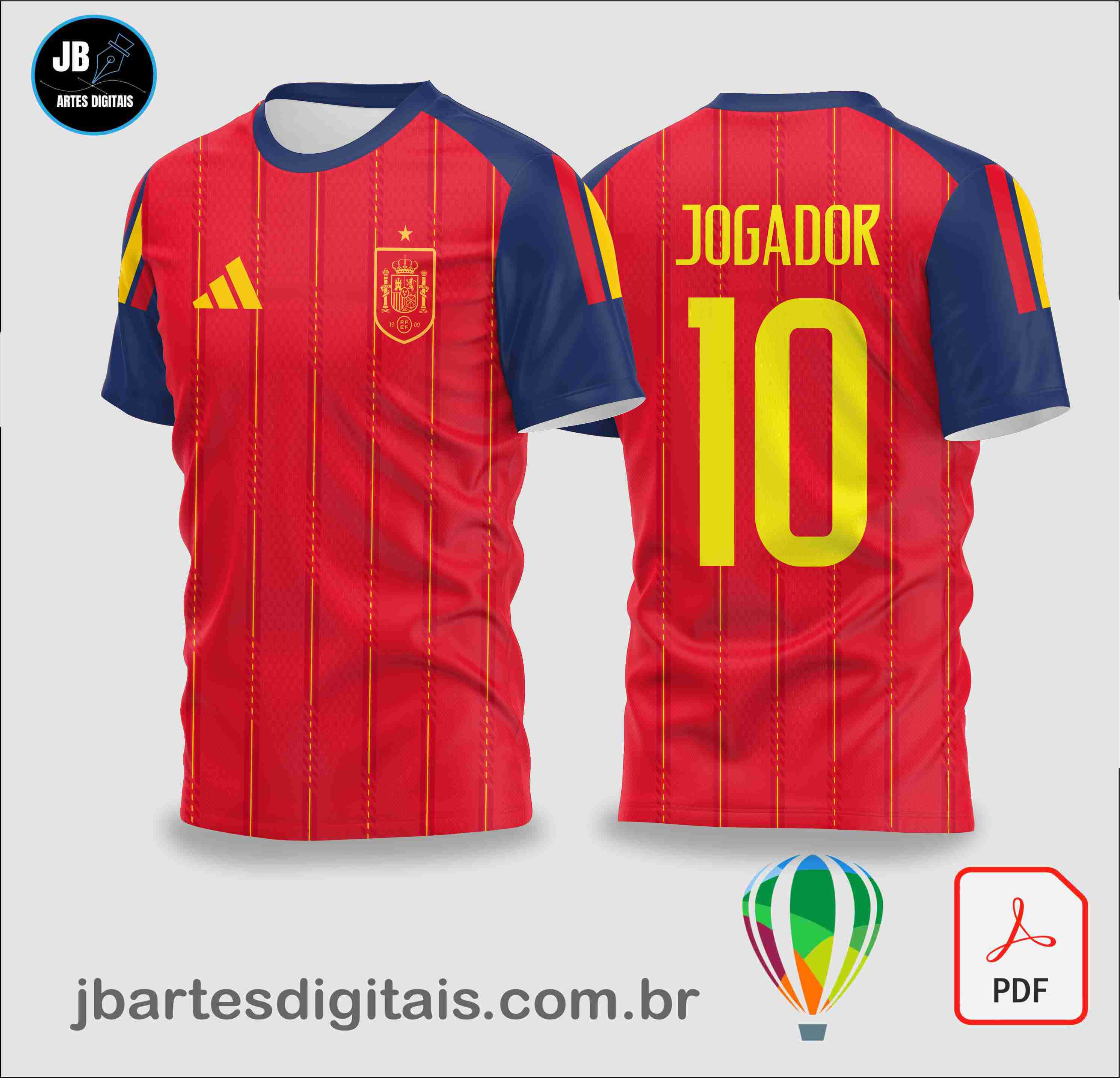 Espanha Home 2026 (COREL DRAW)