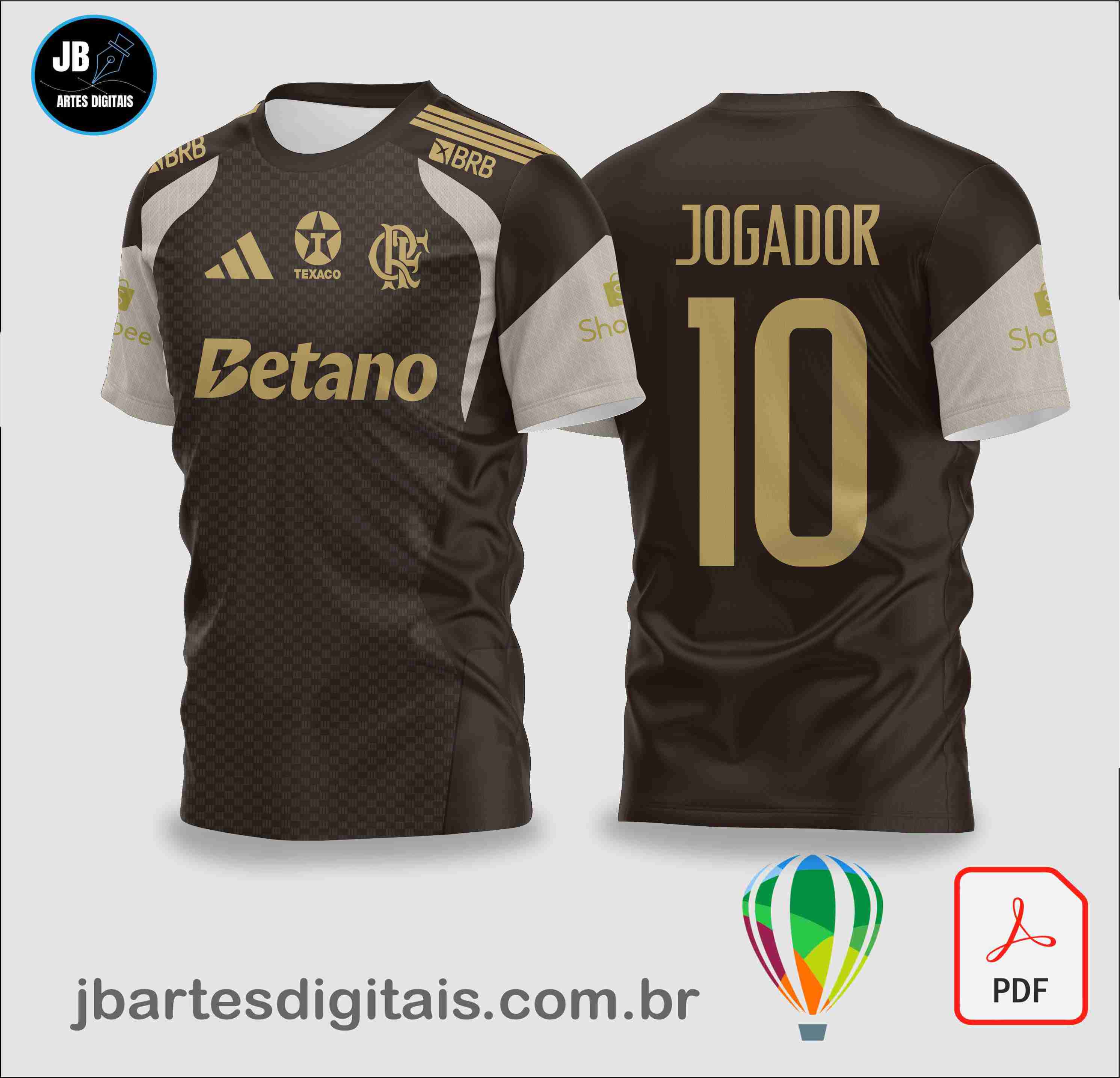 Jersey Club de Regatas do Flamengo 2026_Marrón (COREL DRAW)