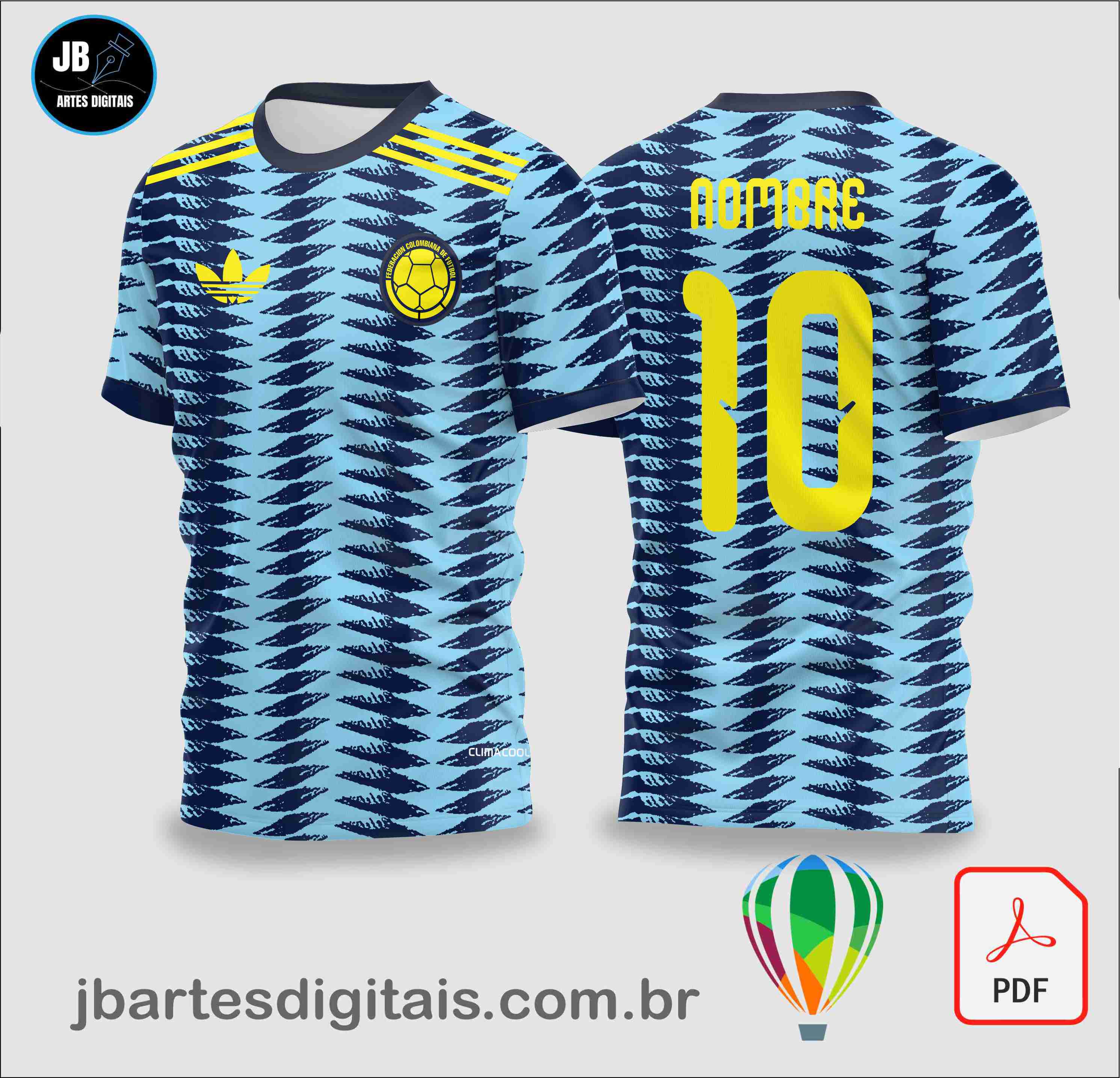 Colombia Away Kit Cup 26 (COREL DRAW)