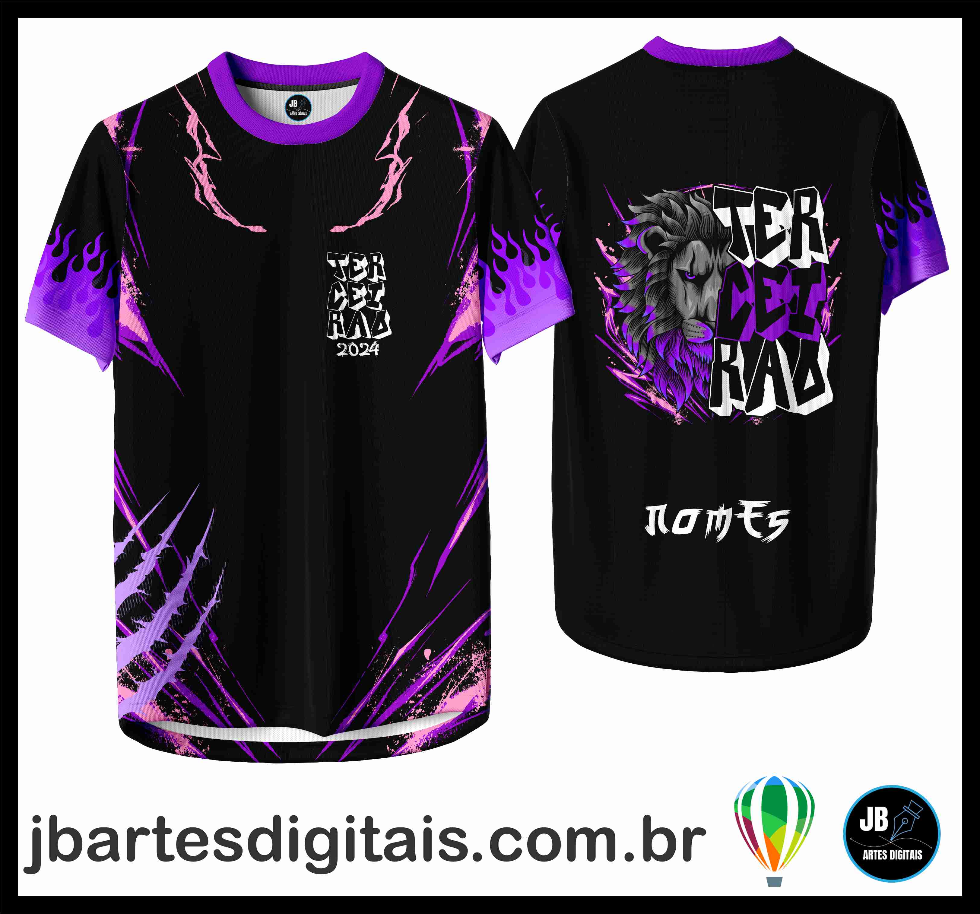 Arte Camisa Terceirao Leão