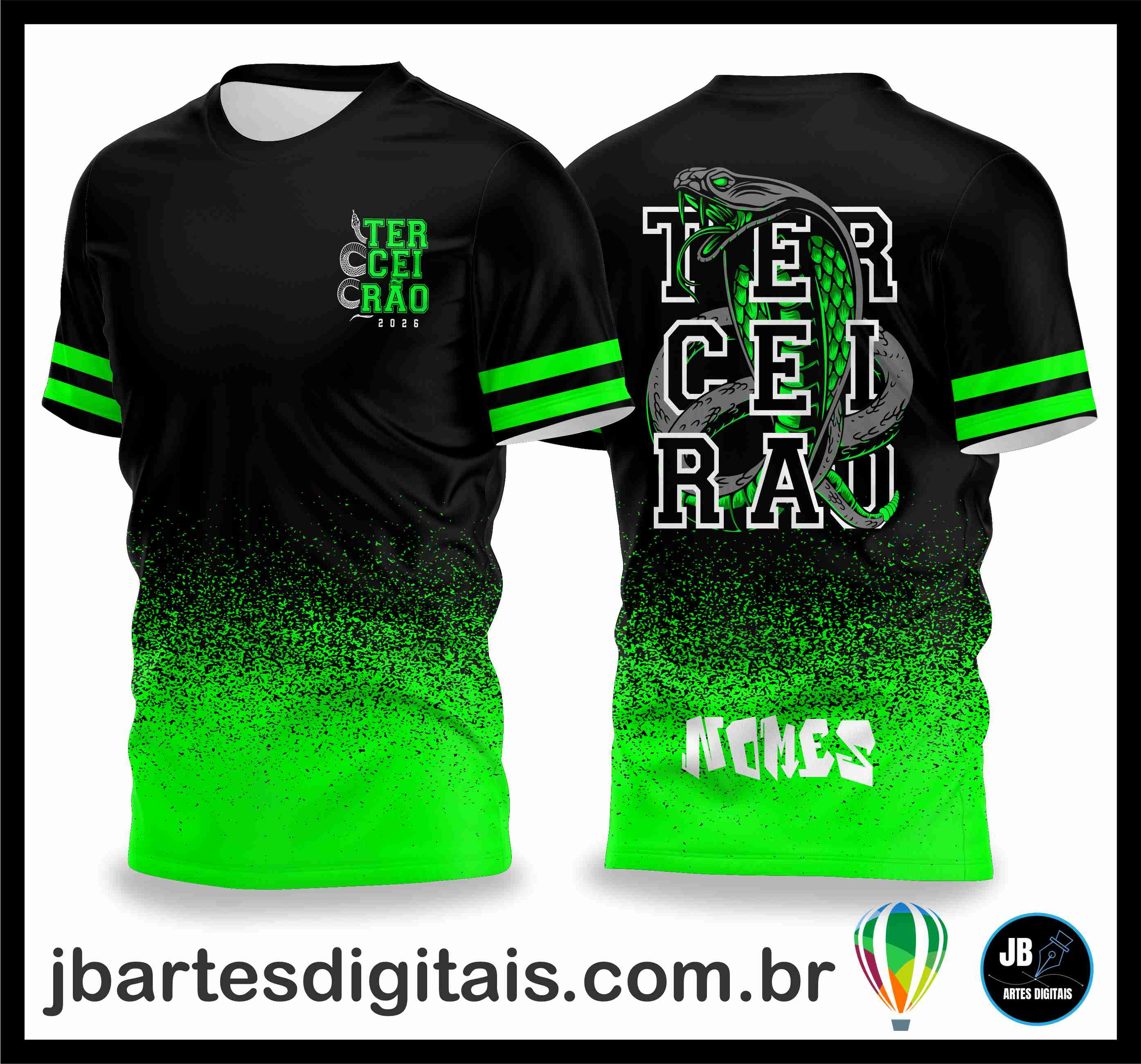 Camisa Terceirao Cobra Cascavel 3 (COREL DRAW)