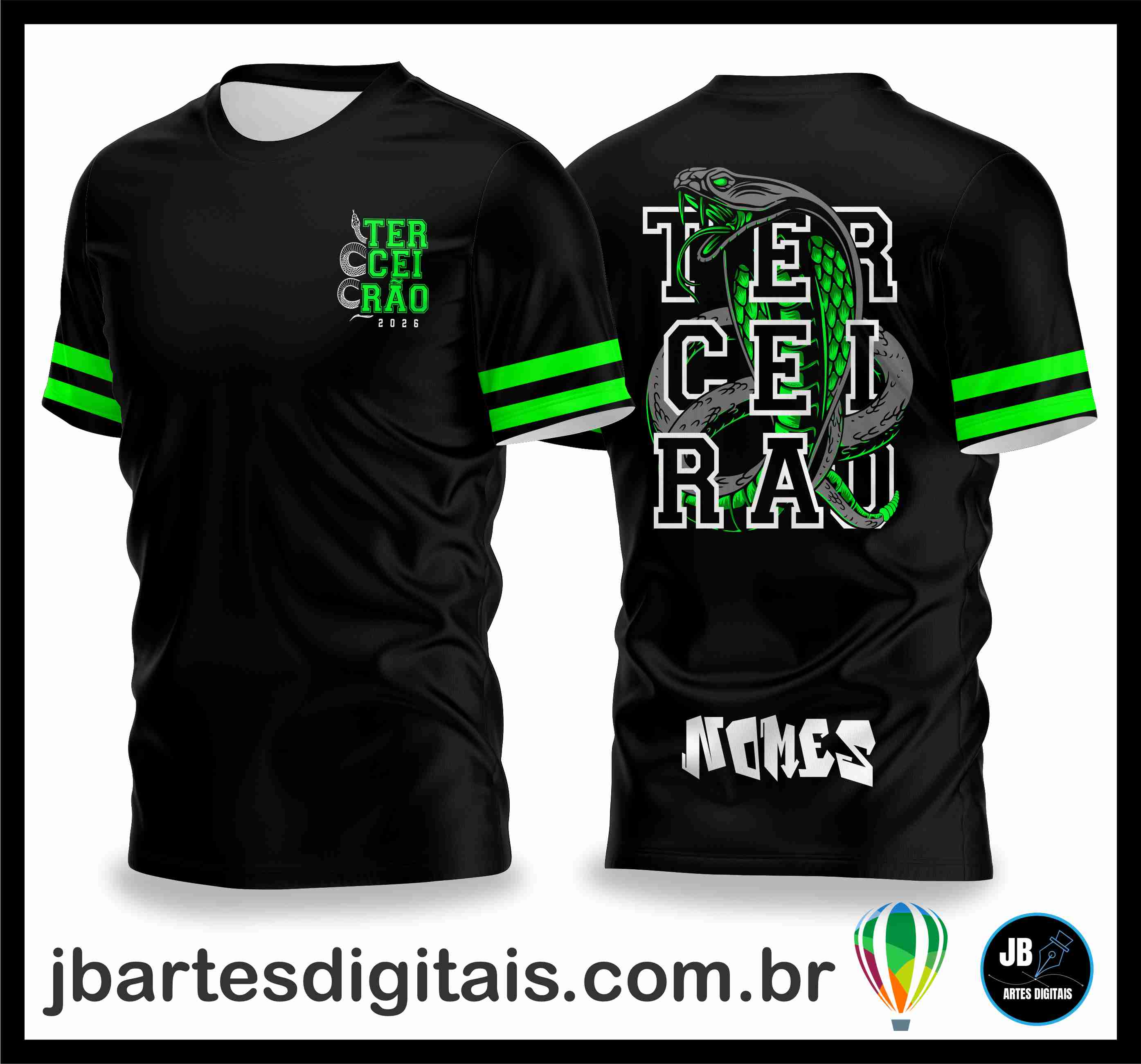 Camisa Terceirao Cobra Cascavel 4 (COREL DRAW)