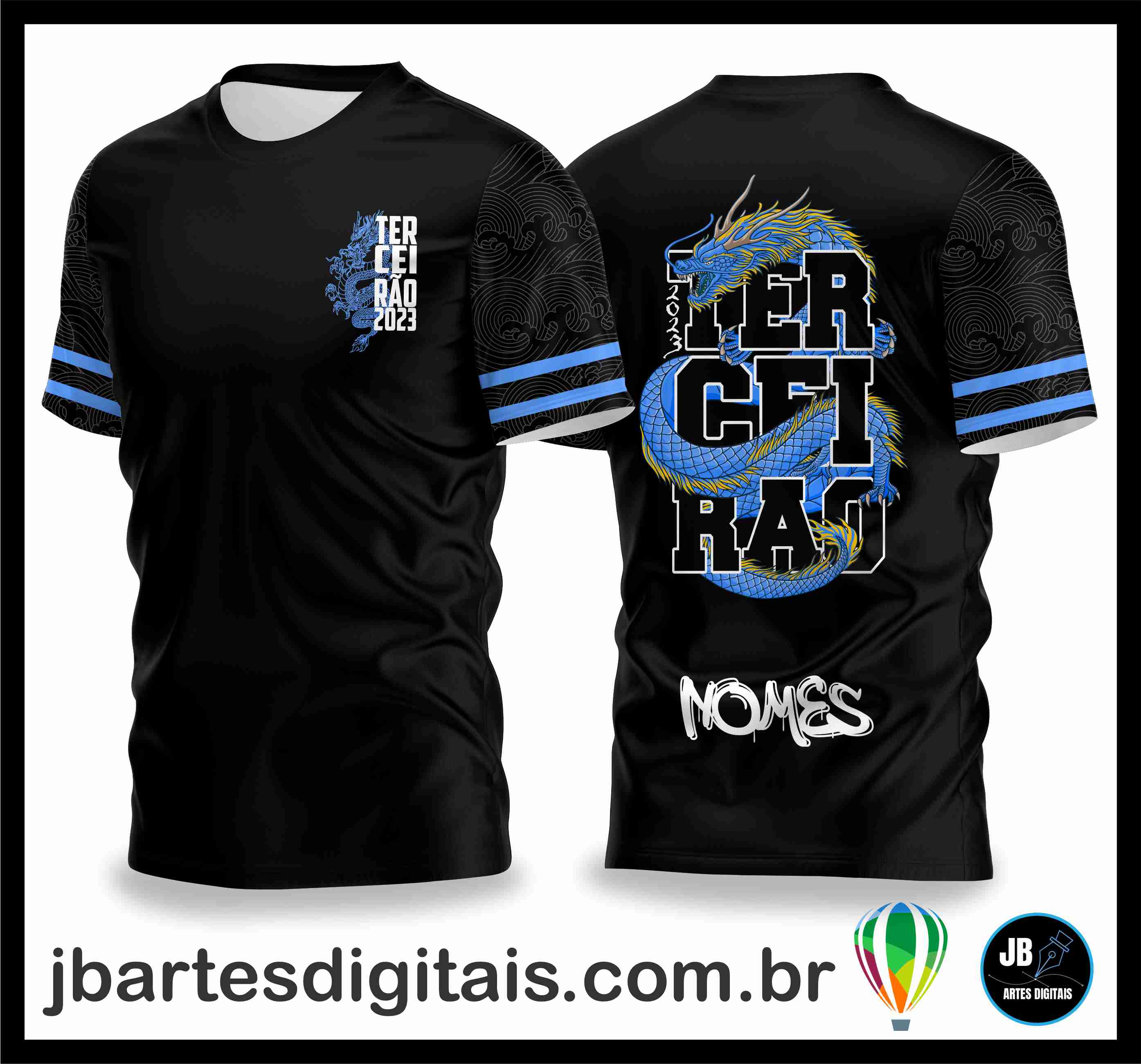 Camisa Terceirao Dragao Azul 2 (COREL DRAW)