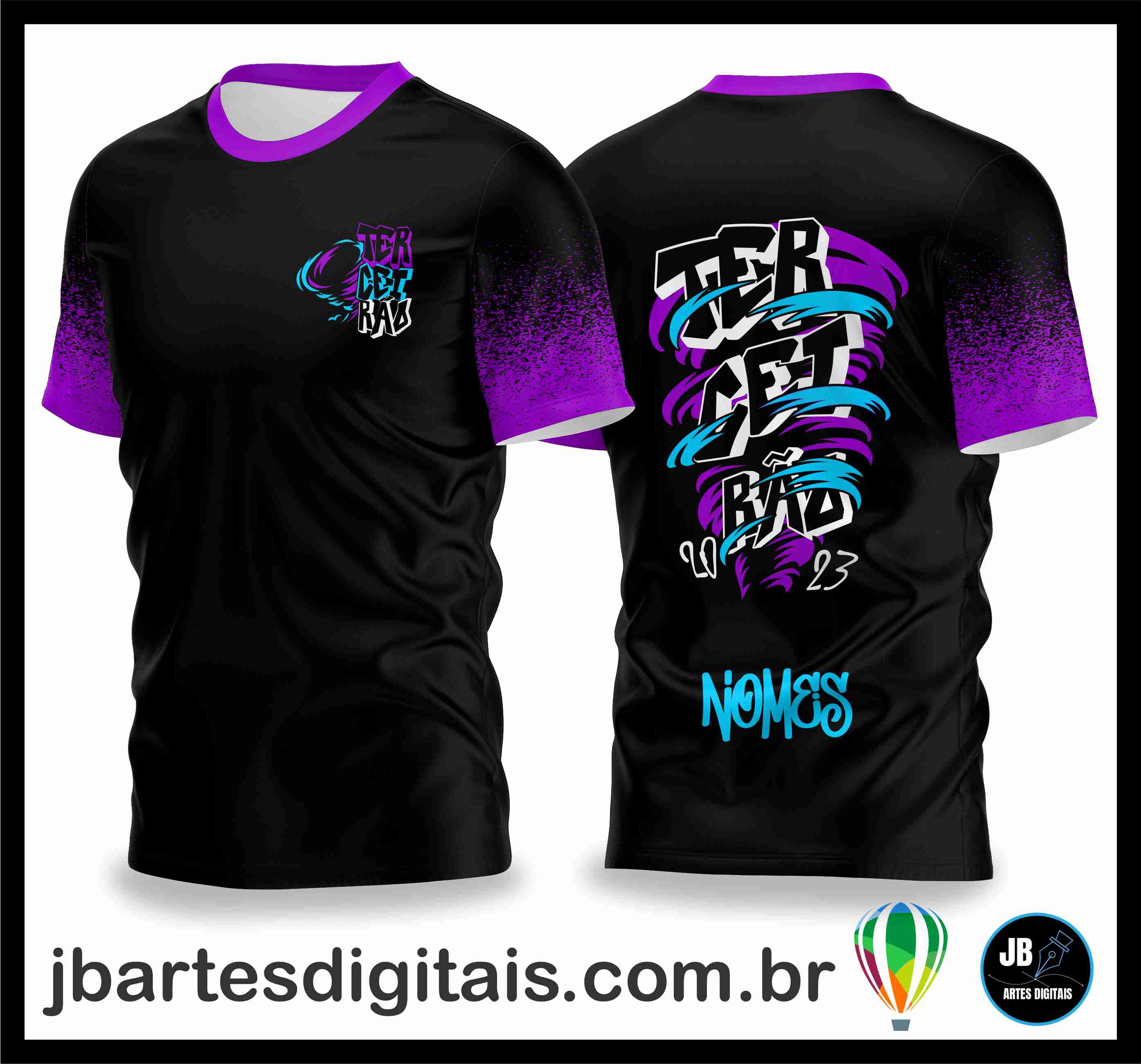 Camisa Terceirao Furacao 3 (COREL DRAW)