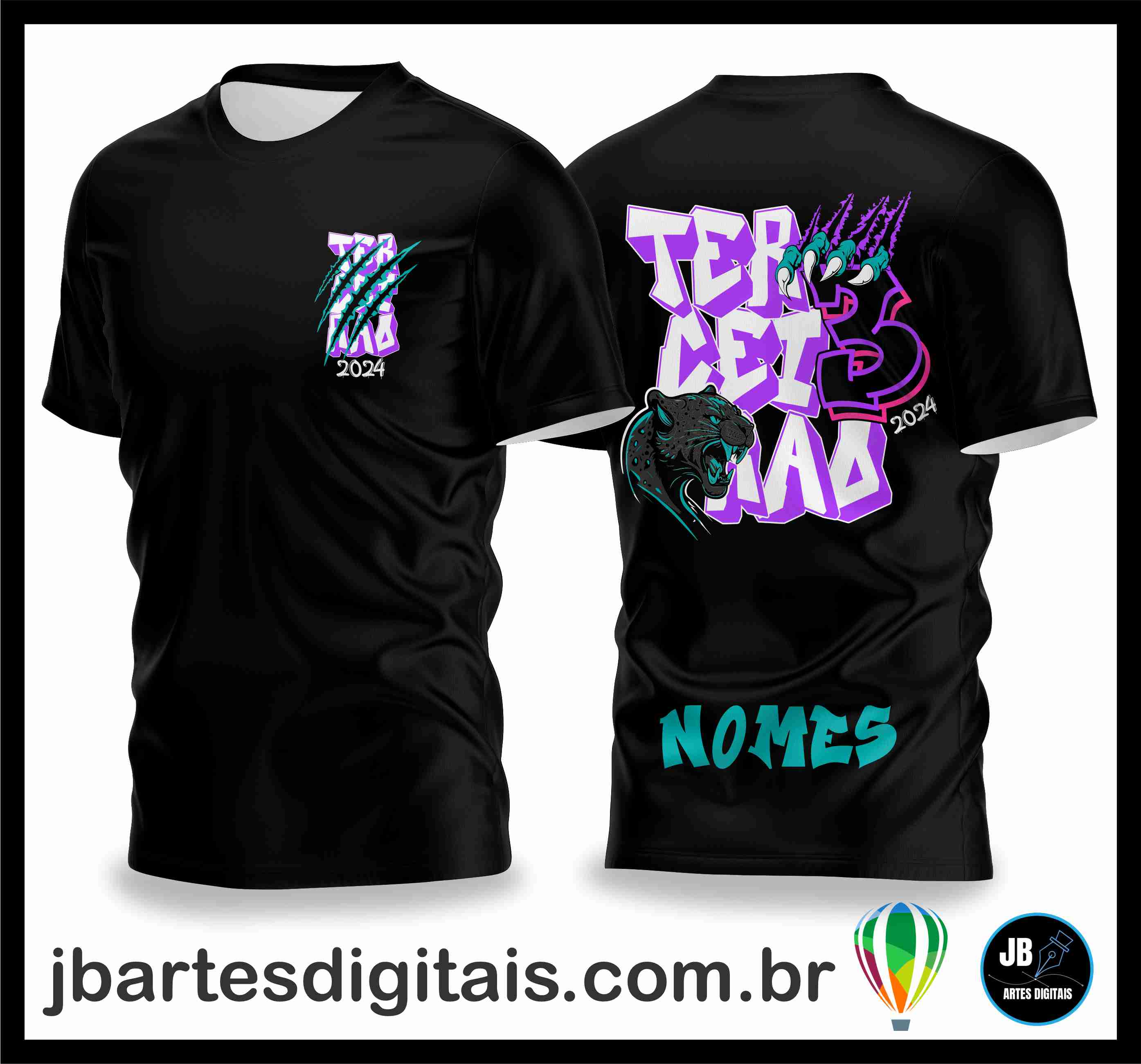 Camisa Terceirao Graffit Pantera V1 (COREL DRAW)
