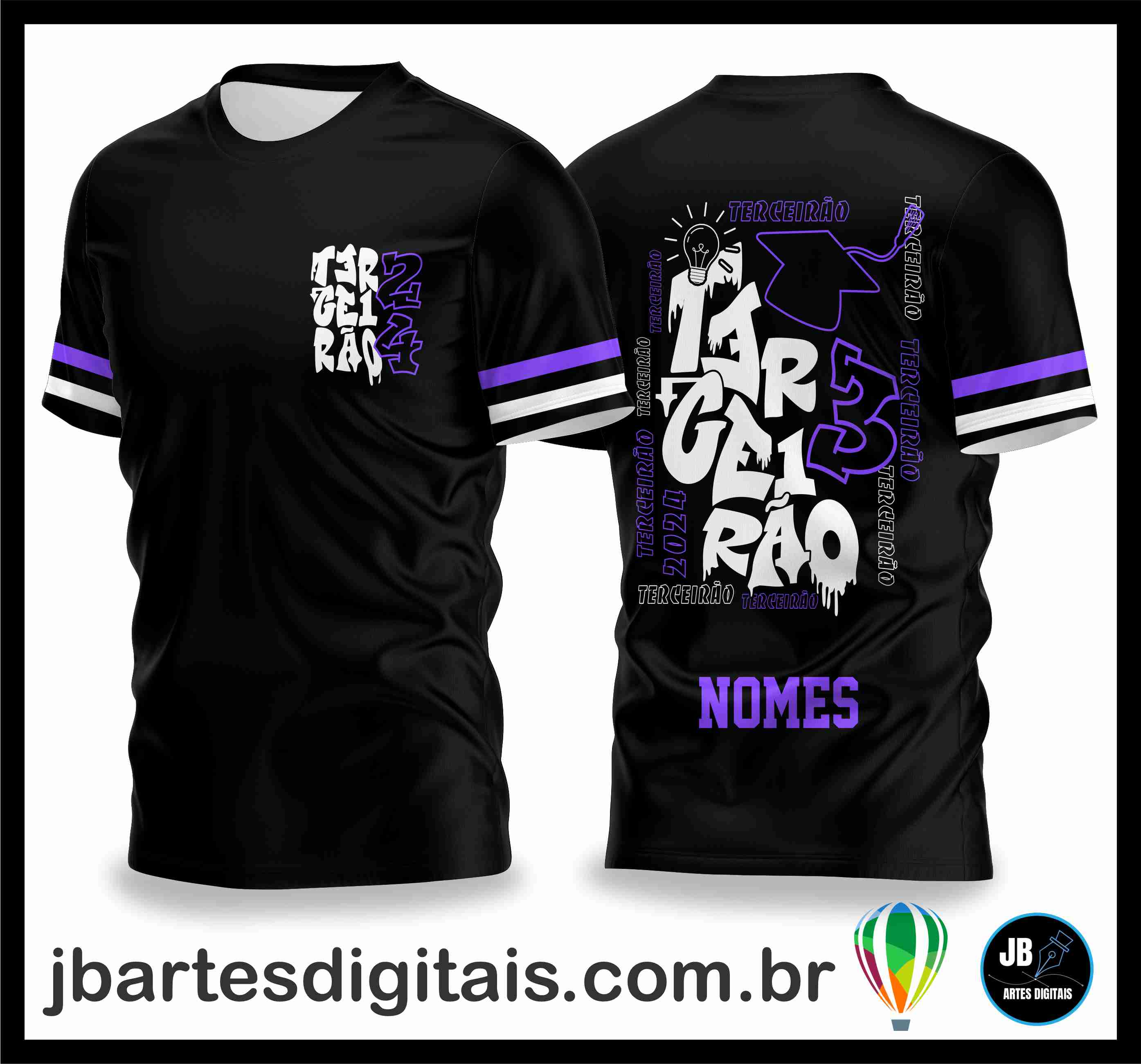 Camisa Terceirao Lampada e Chapeu (COREL DRAW)