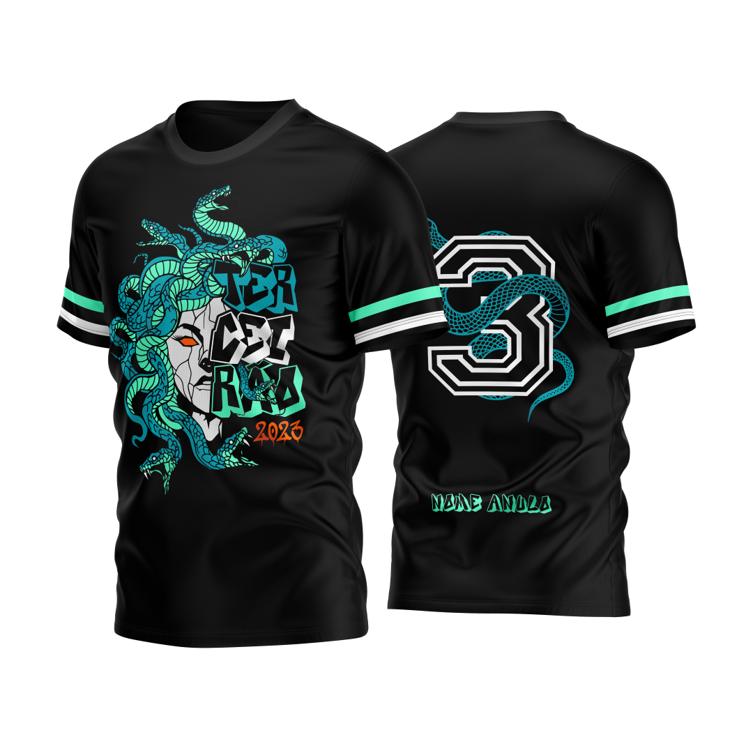 Camisa Terceirão Medusa de Pedra (COREL DRAW)