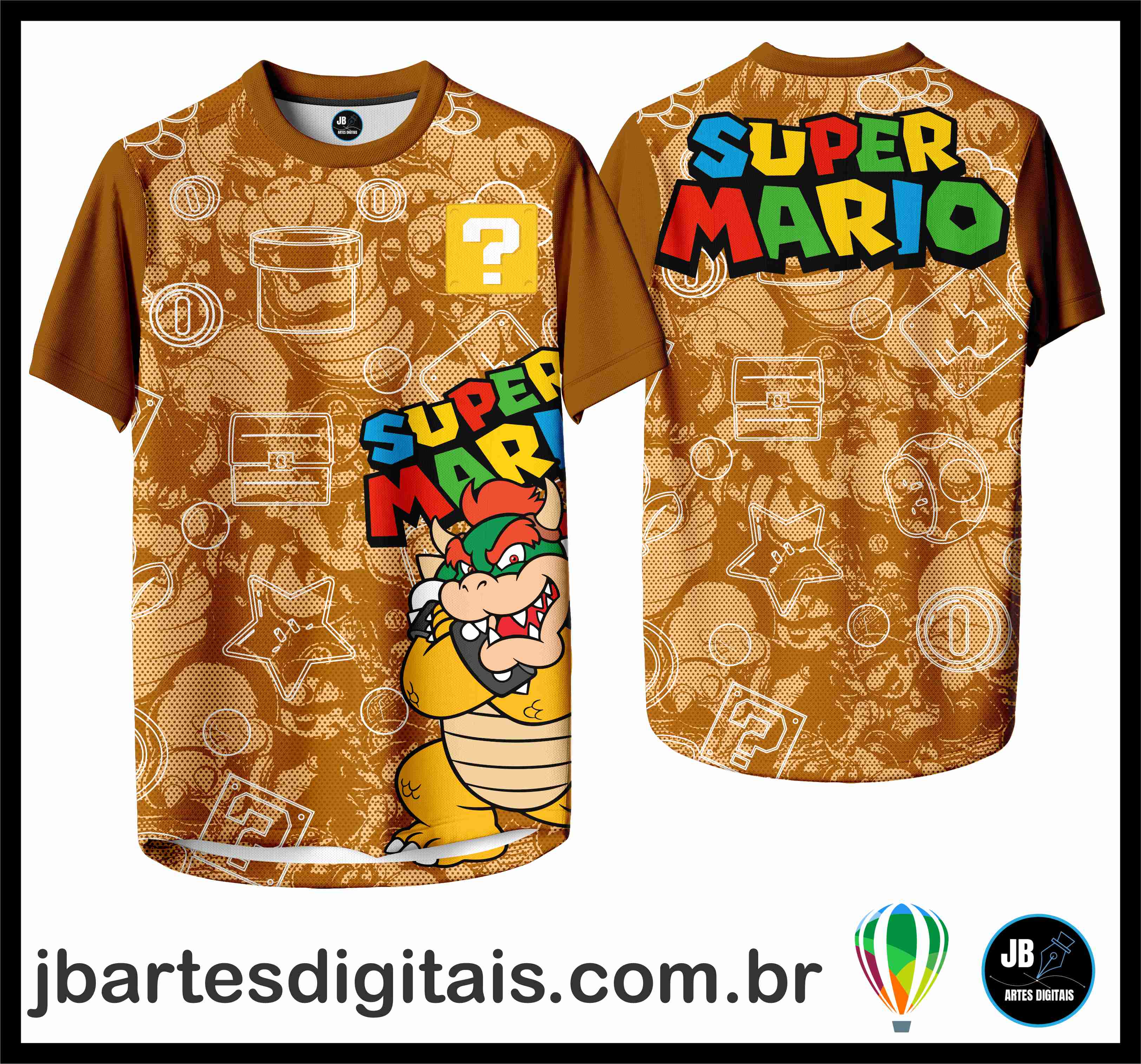 MARIO WORD PATTERN  (COREL DRAW)