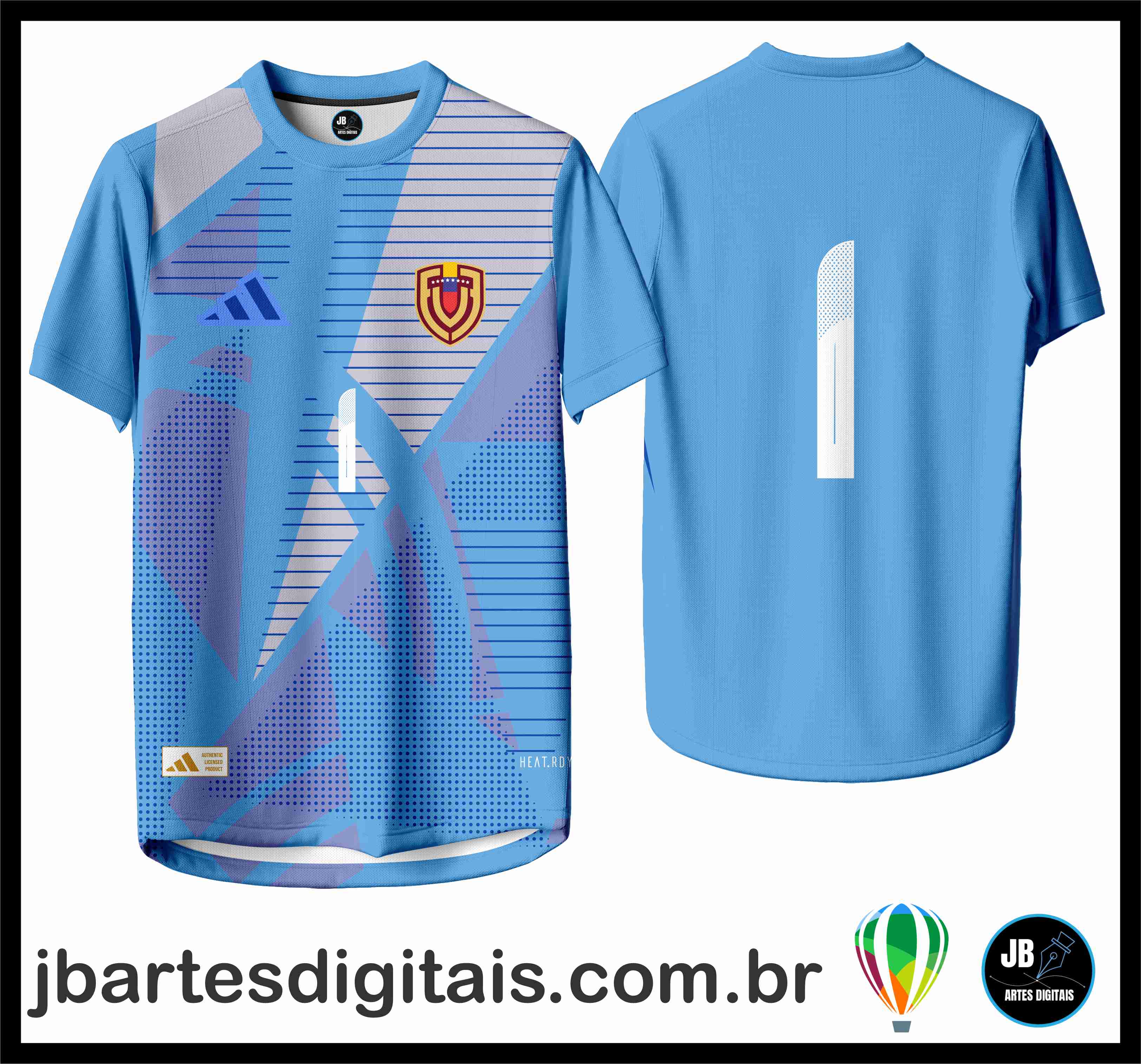 ADIDAS GOLEiRO CELESTE (COREL DRAW)