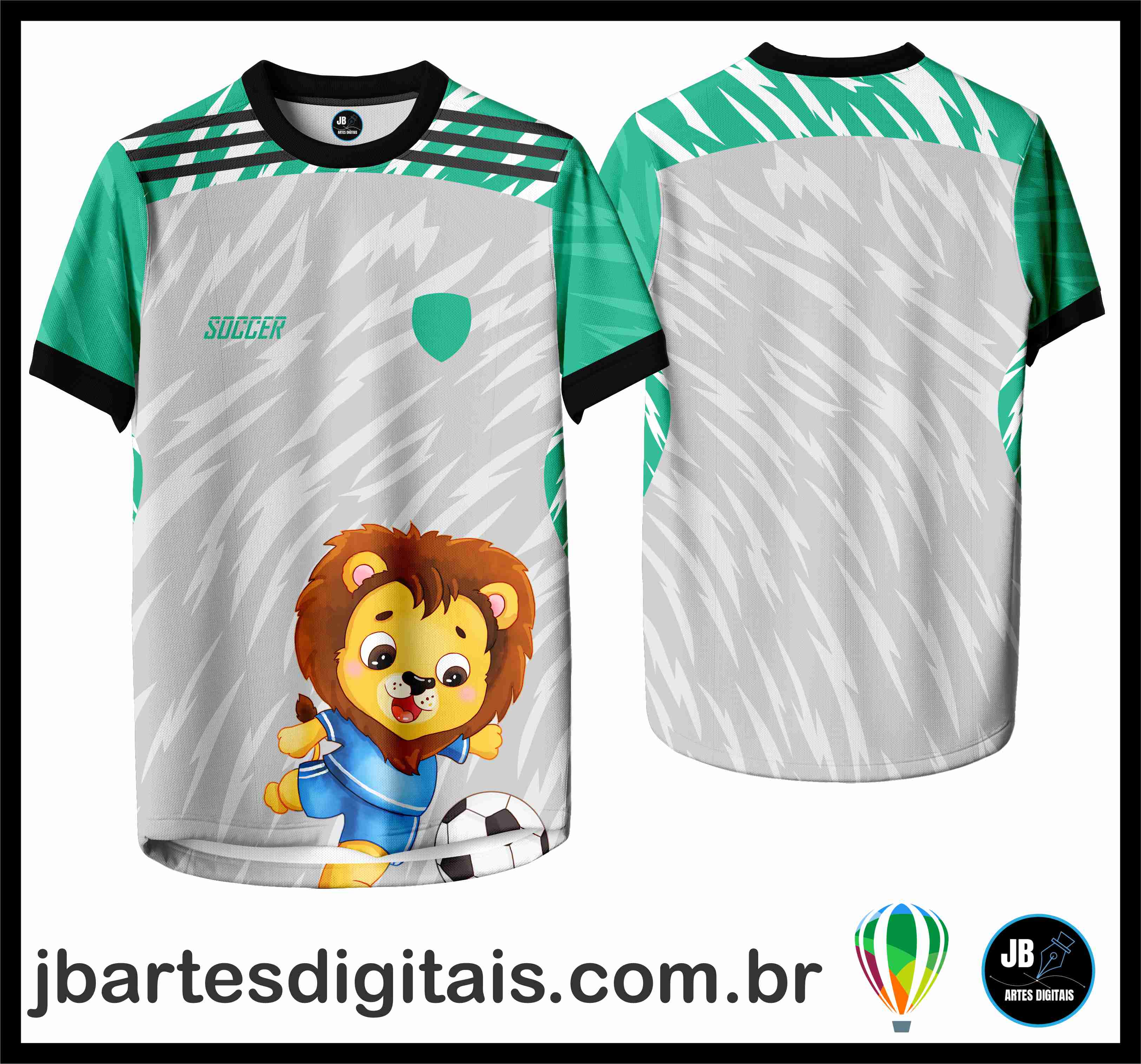 Leon Verde Turquesa (COREL DRAW)