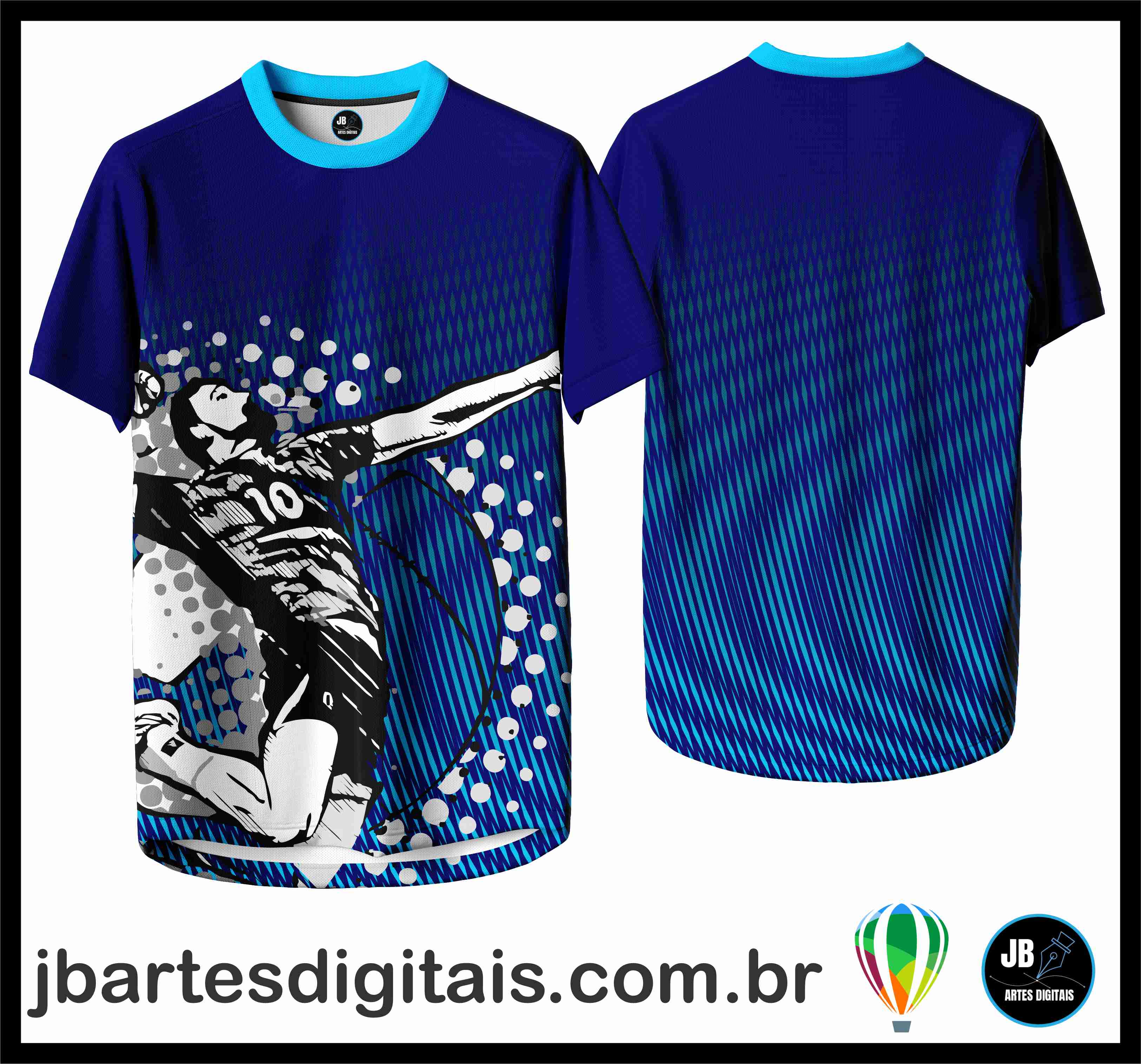 CAMISETA VOLEY 001 (COREL DRAW)