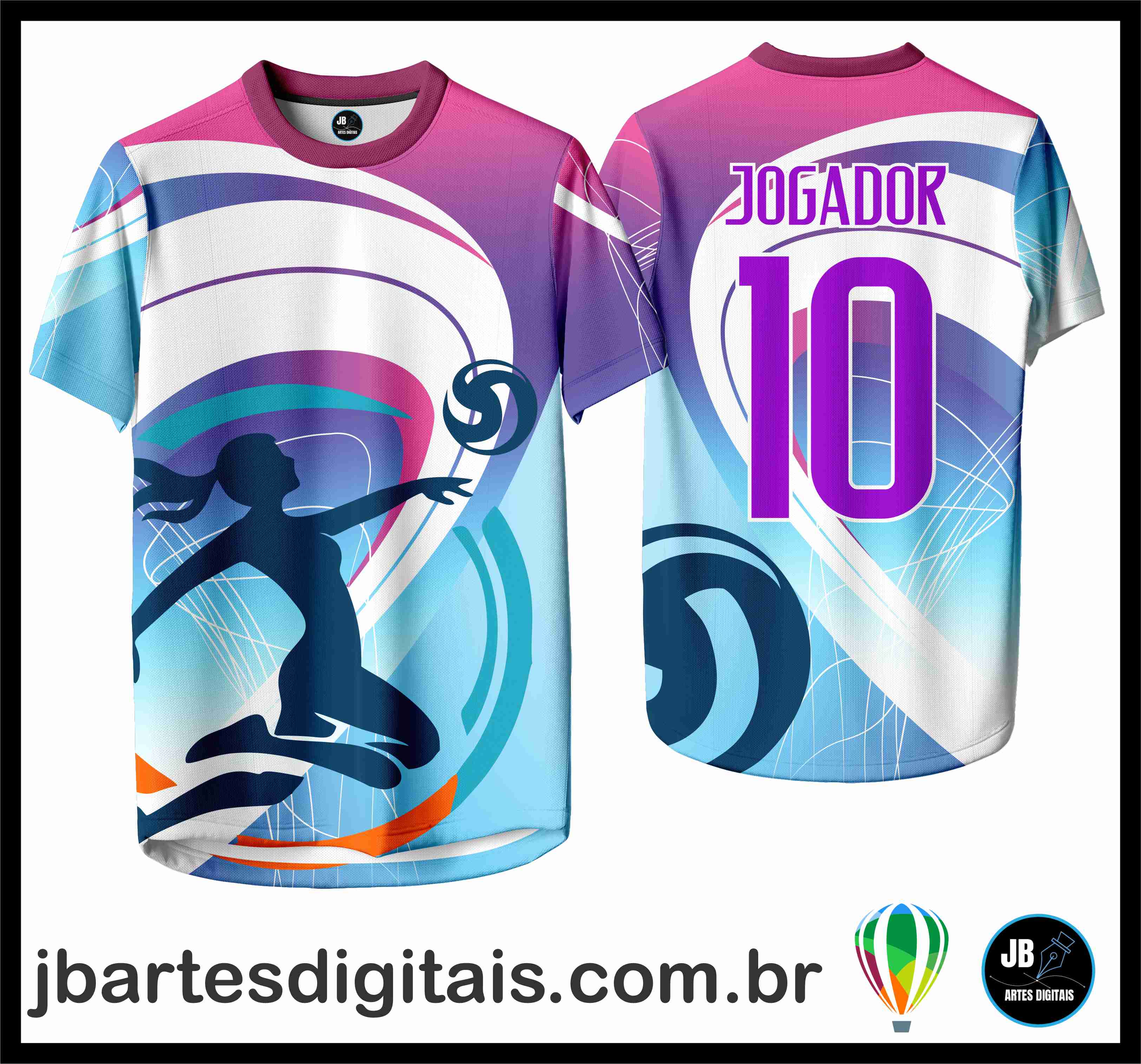 CAMISETA VOLEY 002 (COREL DRAW)