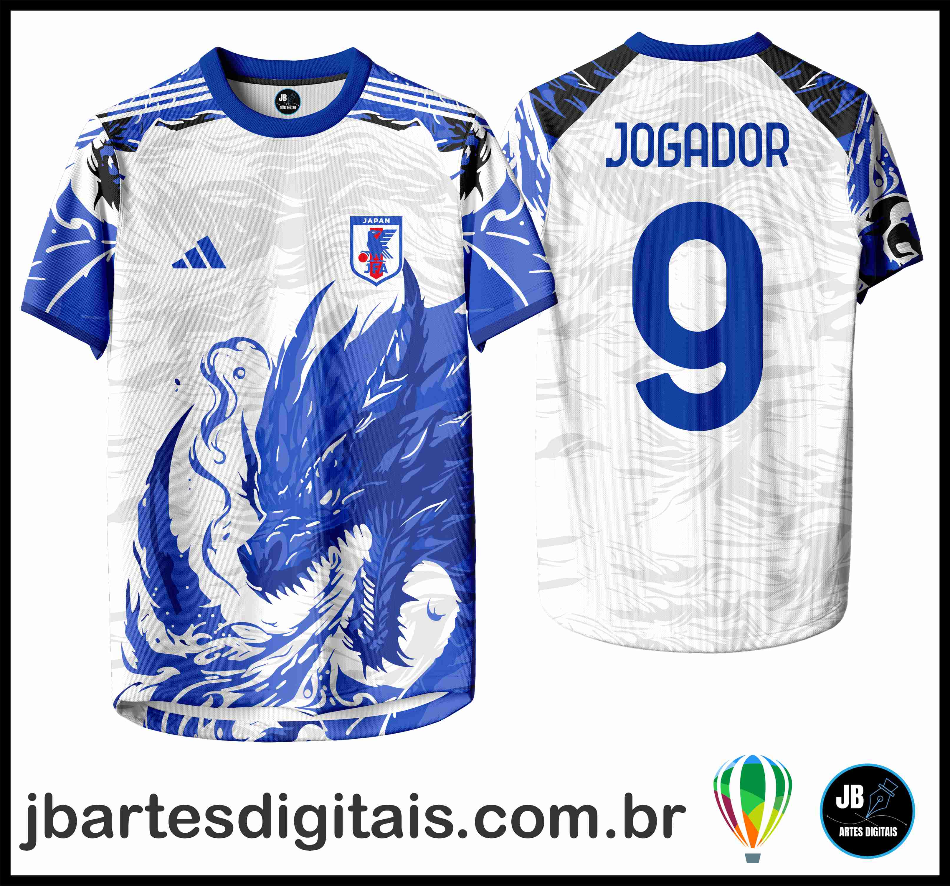 Japón Dragón Blue Concept (COREL DRAW)