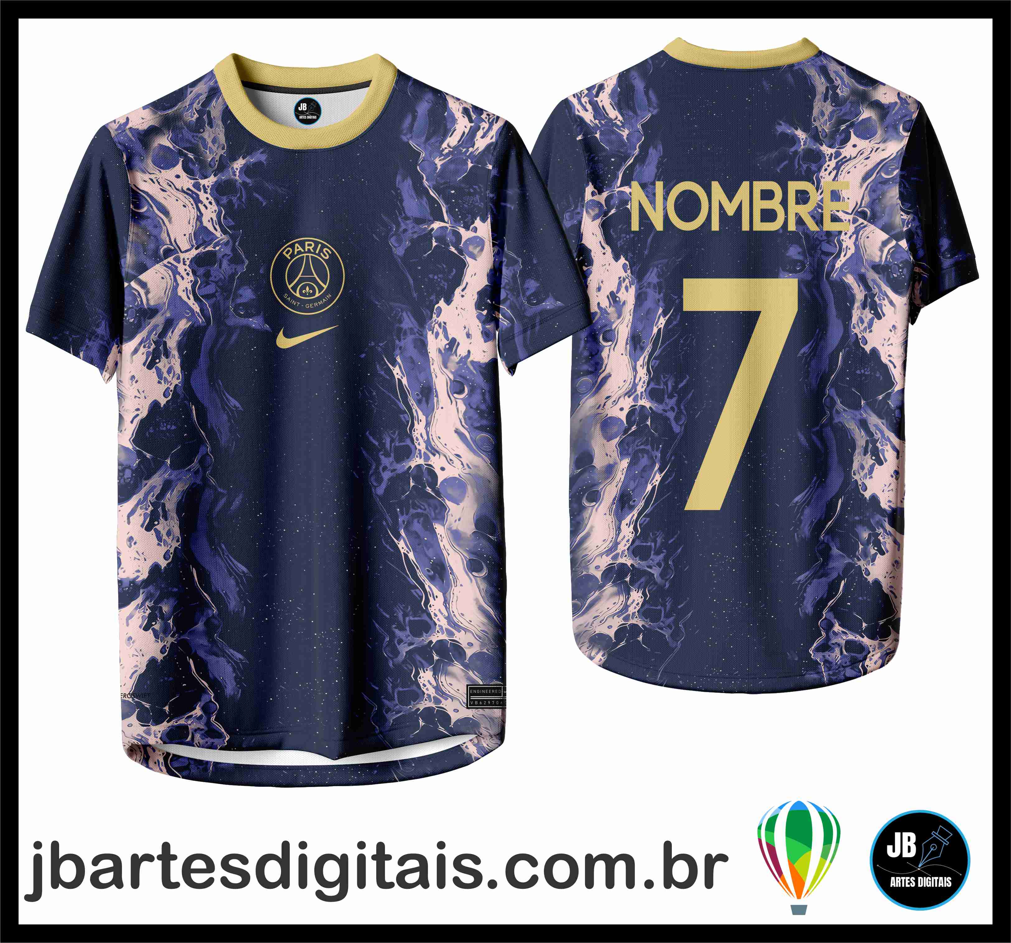 Paris Saint Germain fantasy Design 24 (COREL DRAW)