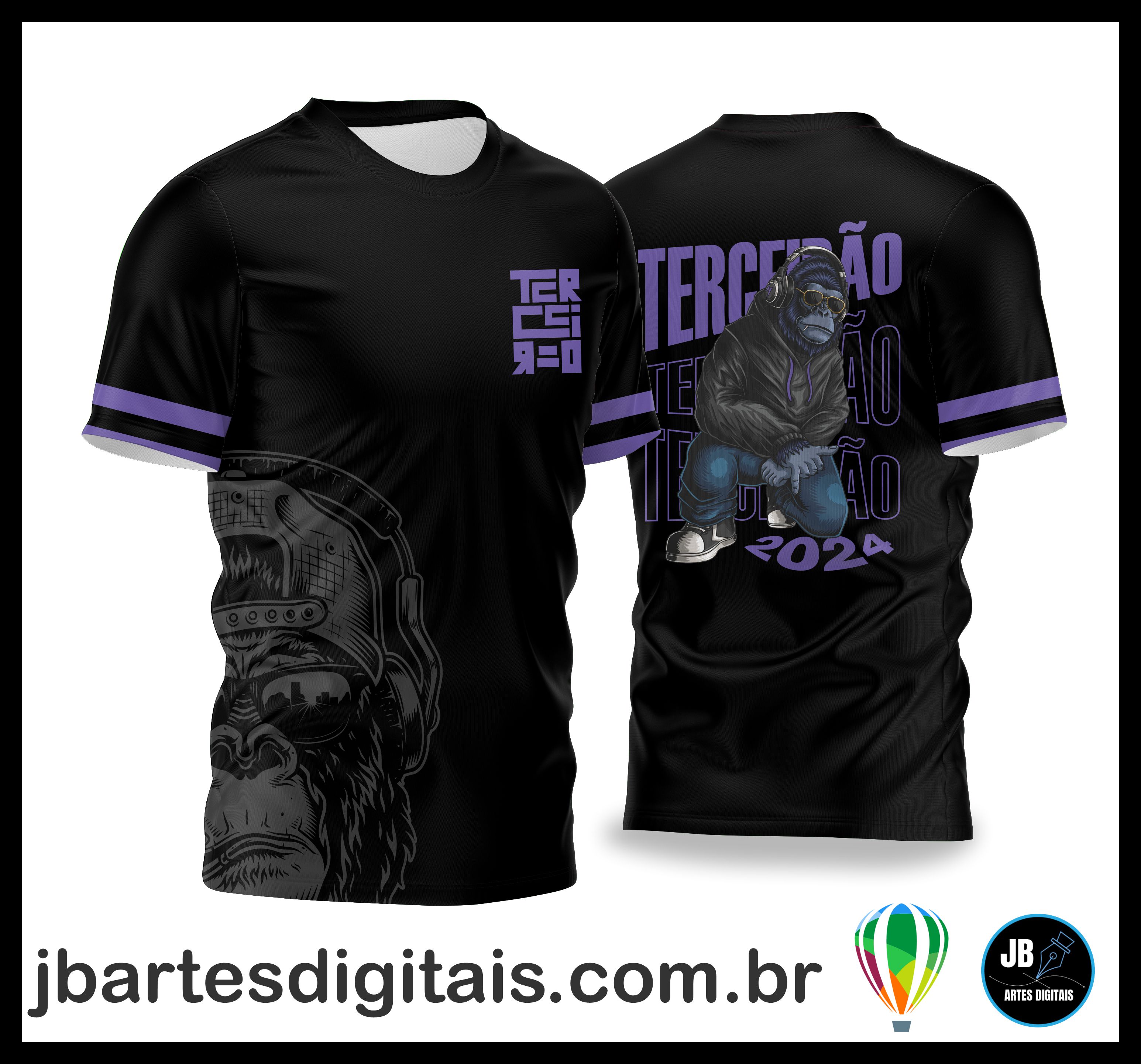 TERCEIRAO GORILA PATER(COREL DRAW) + BRINDE: (MAIS DE 600 FONTES EXCLUSIVAS)