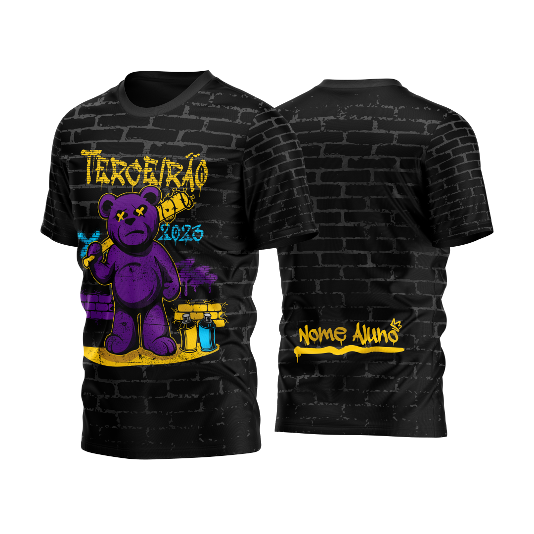 Camisa Terceirão Urso ROXO TIJOLO