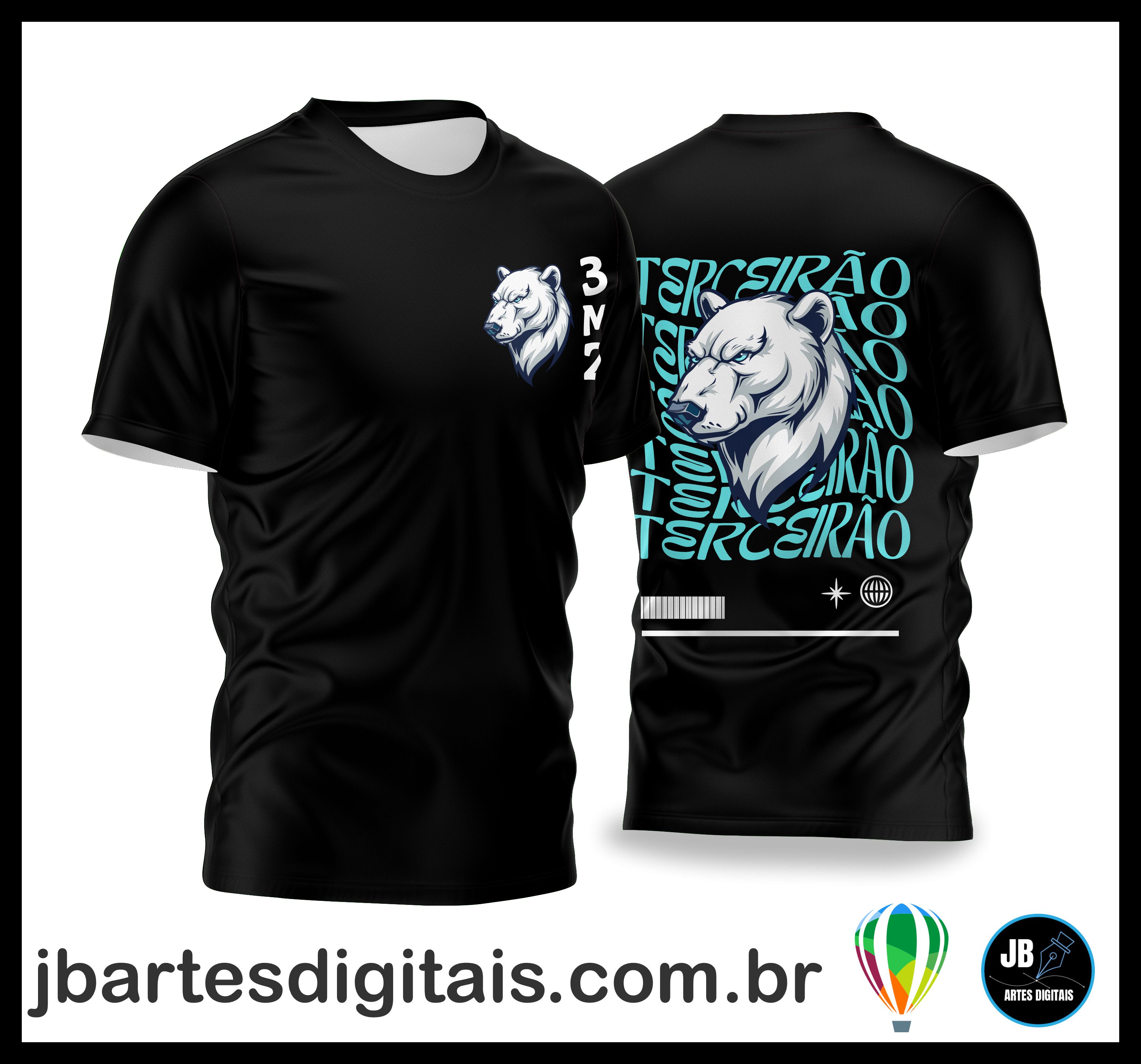 terceirão urso polar (COREL DRAW) + BRINDE: (MAIS DE 600 FONTES EXCLUSIVAS)