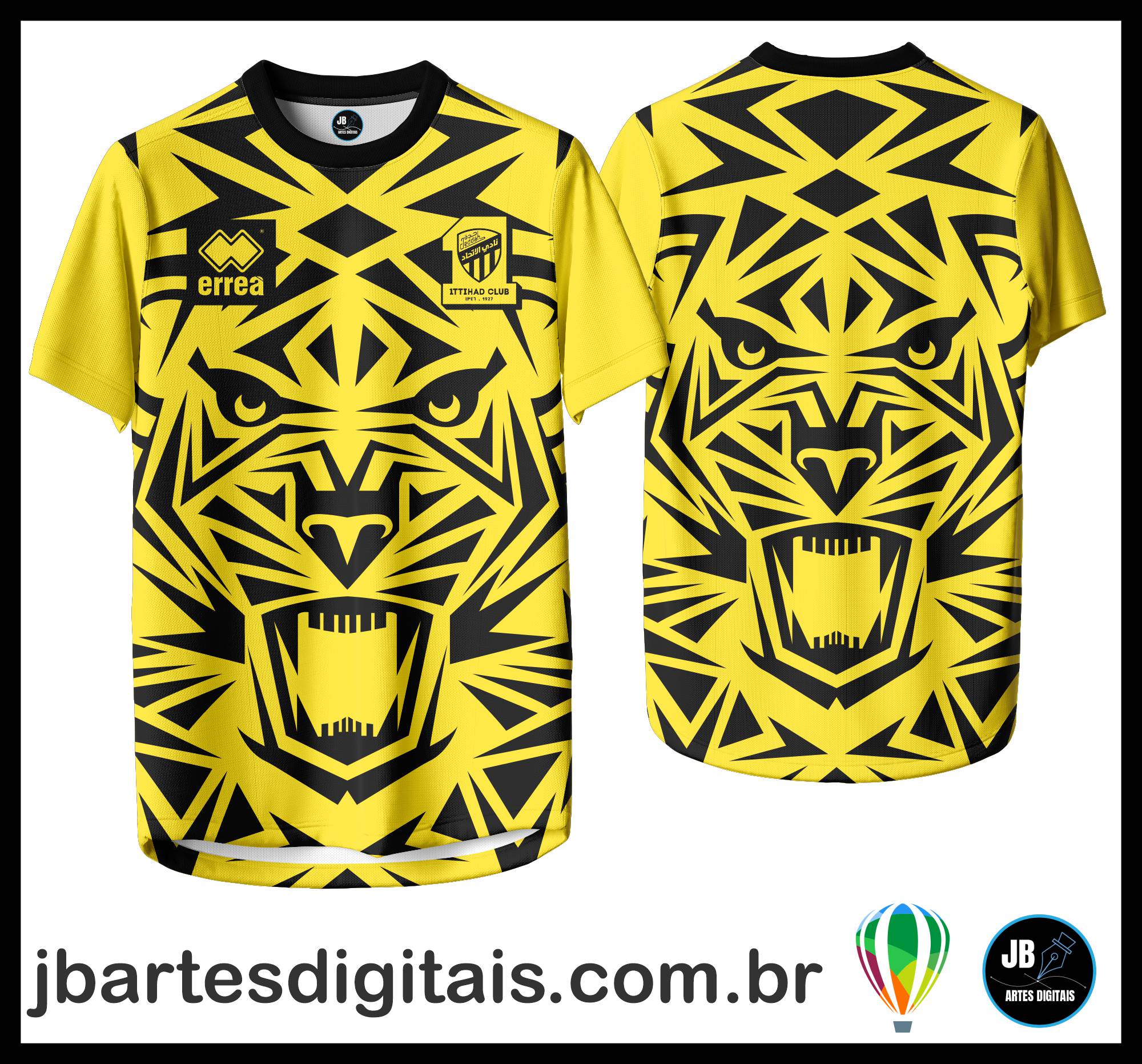 Arte camiseta Futebol Sublimação Total (1TITIHAD CLUB OFICIAL 2022)
