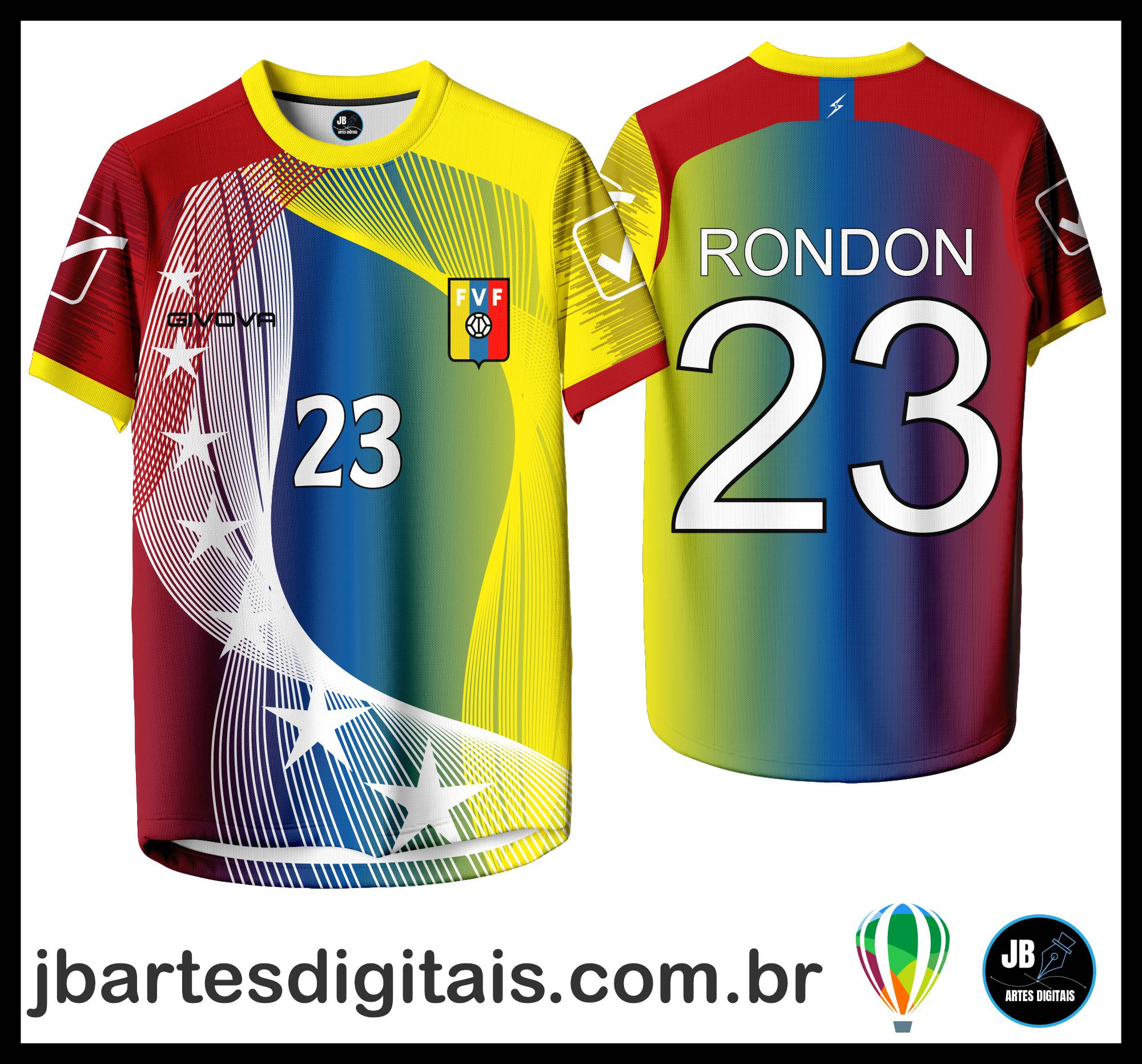 Arte camiseta Futebol Sublimação Total (VENEZUELA)