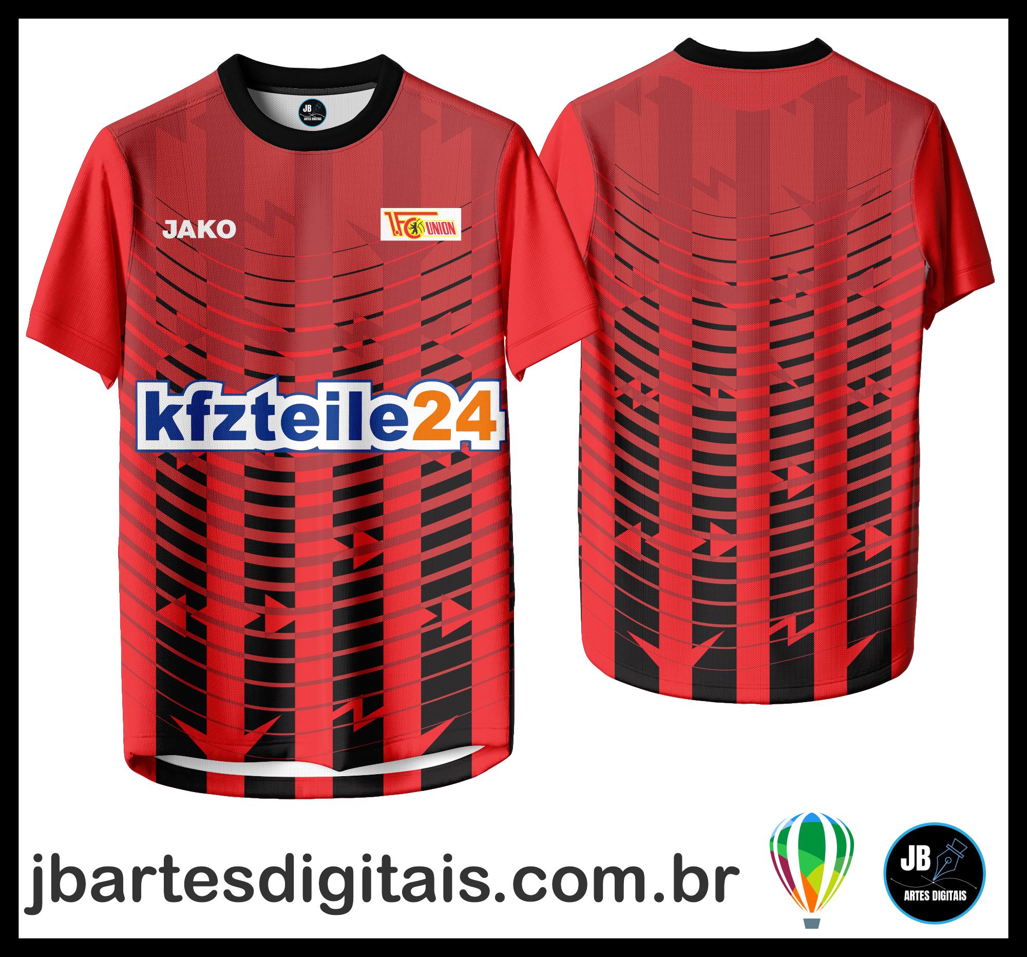 Arte camiseta Futebol Sublimação Total (Fußballclub Union Berlin)